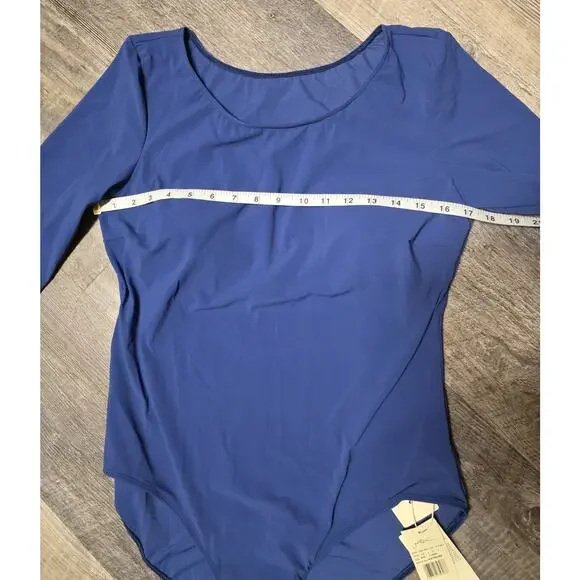 Gottex One Piece Swimsuit Bodysuit Cobalt Blue Size L NWT MSRP $150 - Picture 2 of 6